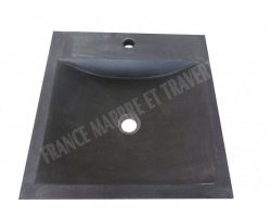 Basalte Noir Evier 50x50x10 cm Adouci