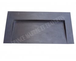 Basalte Noir Évier Design 100x50 cm Adouci